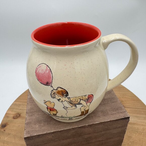 Disney Store Winnie the Pooh Mug Christopher Robin Piglet balloons - Picture 2 of 7